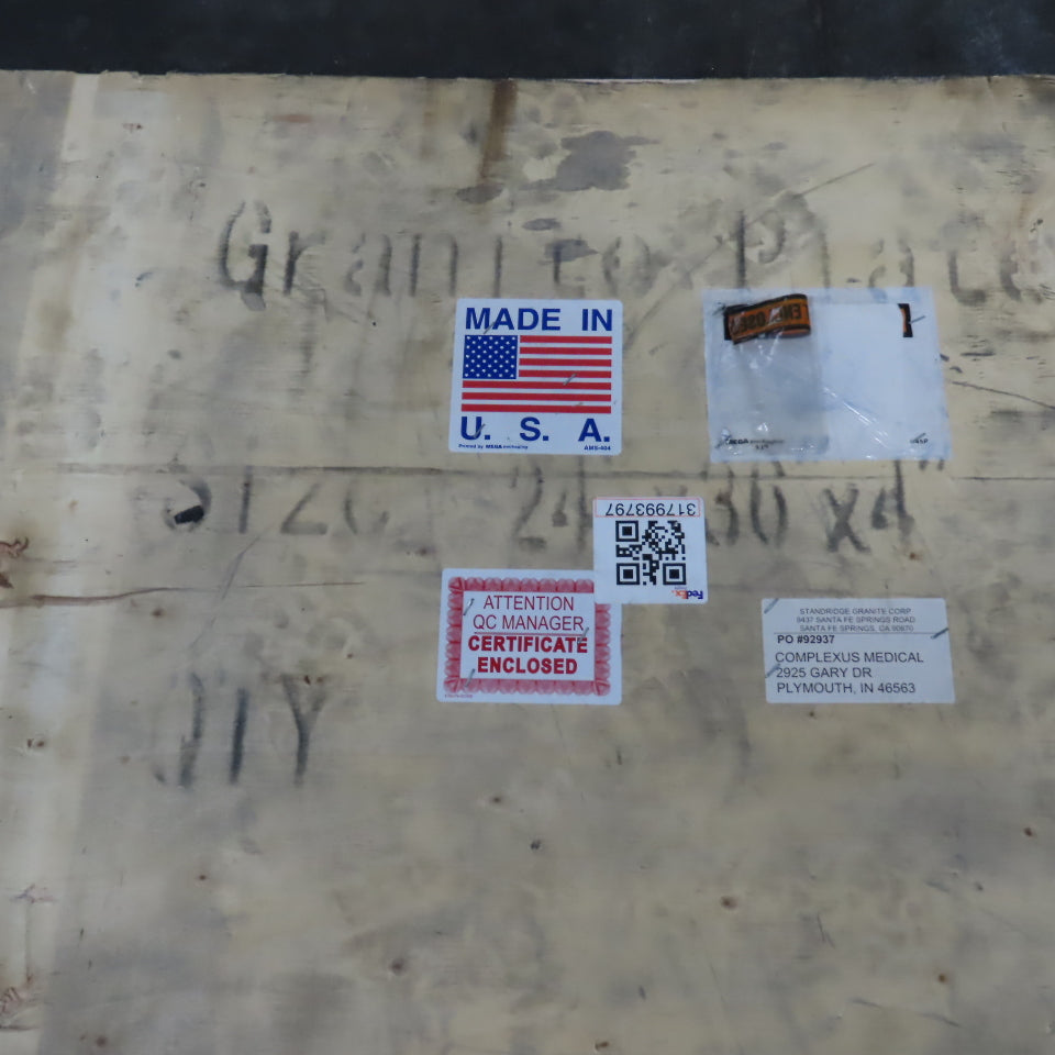 Standridge 24" x 36" x 4" Black Granite Surface Inspection Plate