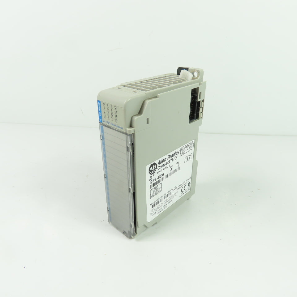 Allen-Bradley 1769-IQ16 16 Pt. DC Digital Input Module Ser A Rev 2 F/W Rev 3.1