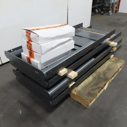 TigerStop 23' Long x 24" Wide Infeed / Outfeed Roller Table System (No Rollers)