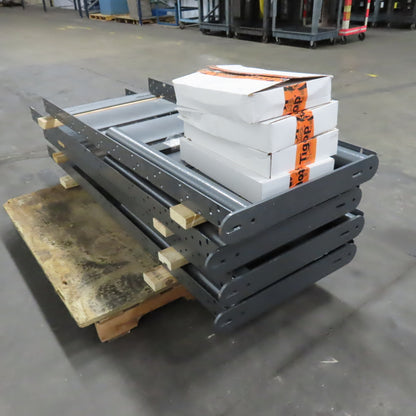 TigerStop 23' Long x 24" Wide Infeed / Outfeed Roller Table System (No Rollers)