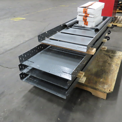TigerStop 23' Long x 24" Wide Infeed / Outfeed Roller Table System (No Rollers)