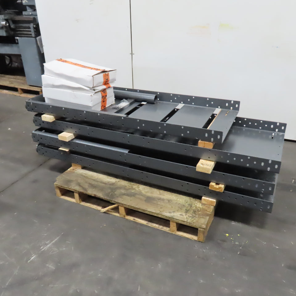 TigerStop 23' Long x 24" Wide Infeed / Outfeed Roller Table System (No Rollers)
