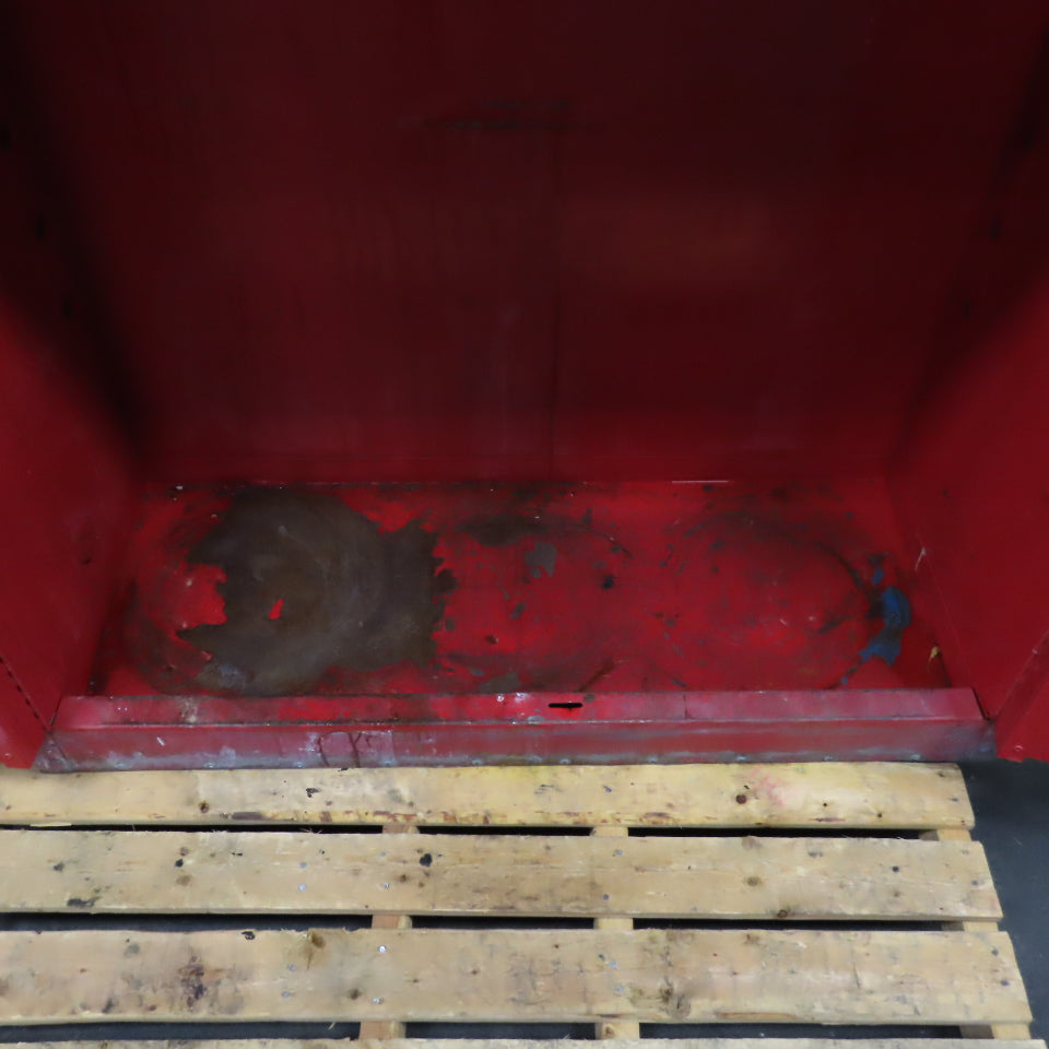 Red 2-Door 30-Gallon Flammable Liquid Safety Storage Cabinet 43" x 18" x 44"