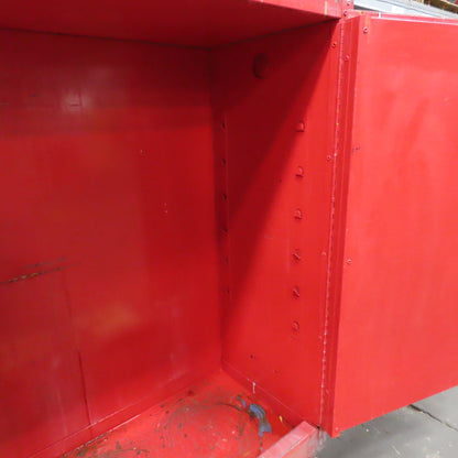 Red 2-Door 30-Gallon Flammable Liquid Safety Storage Cabinet 43" x 18" x 44"