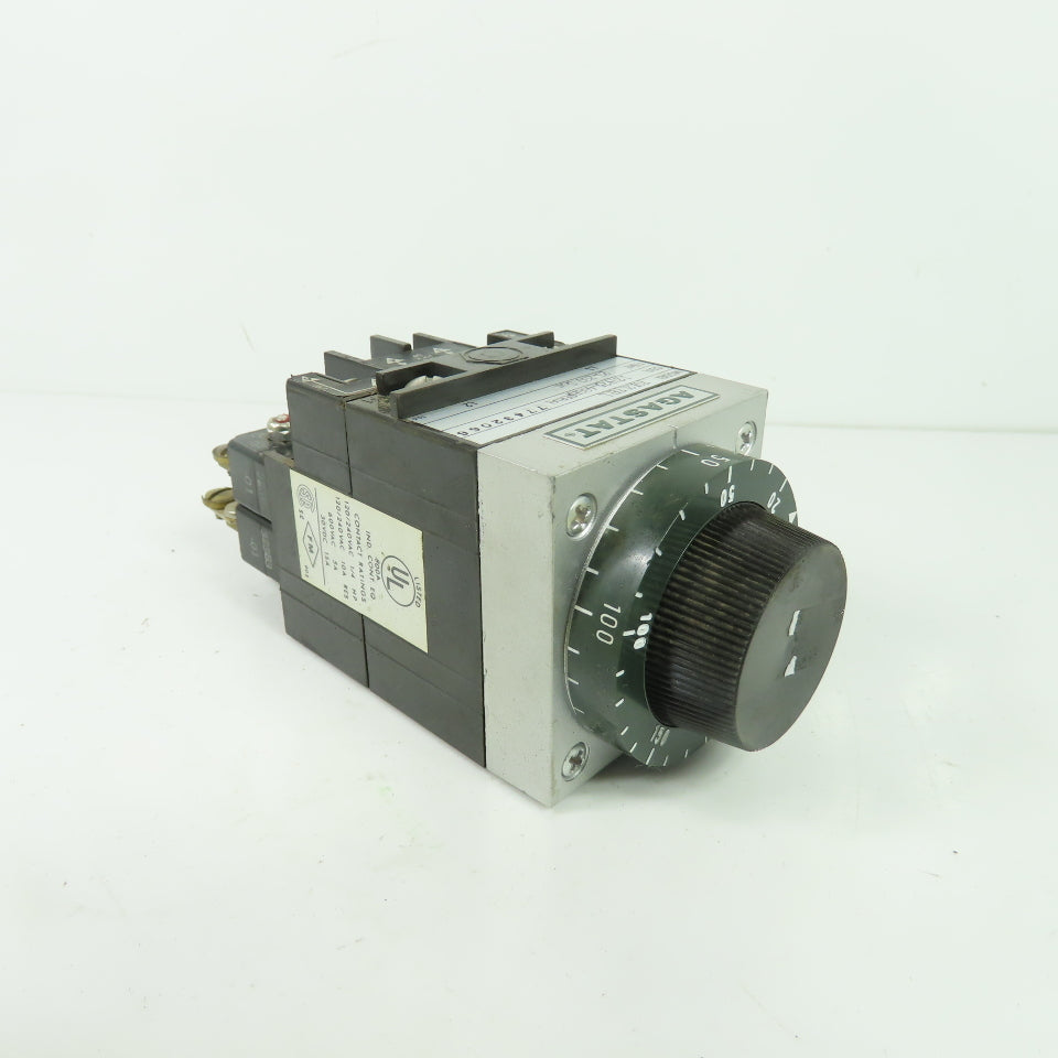 Agastat 7012L7ELL On-Delay Timer Relay 120V 20-200 Sec.