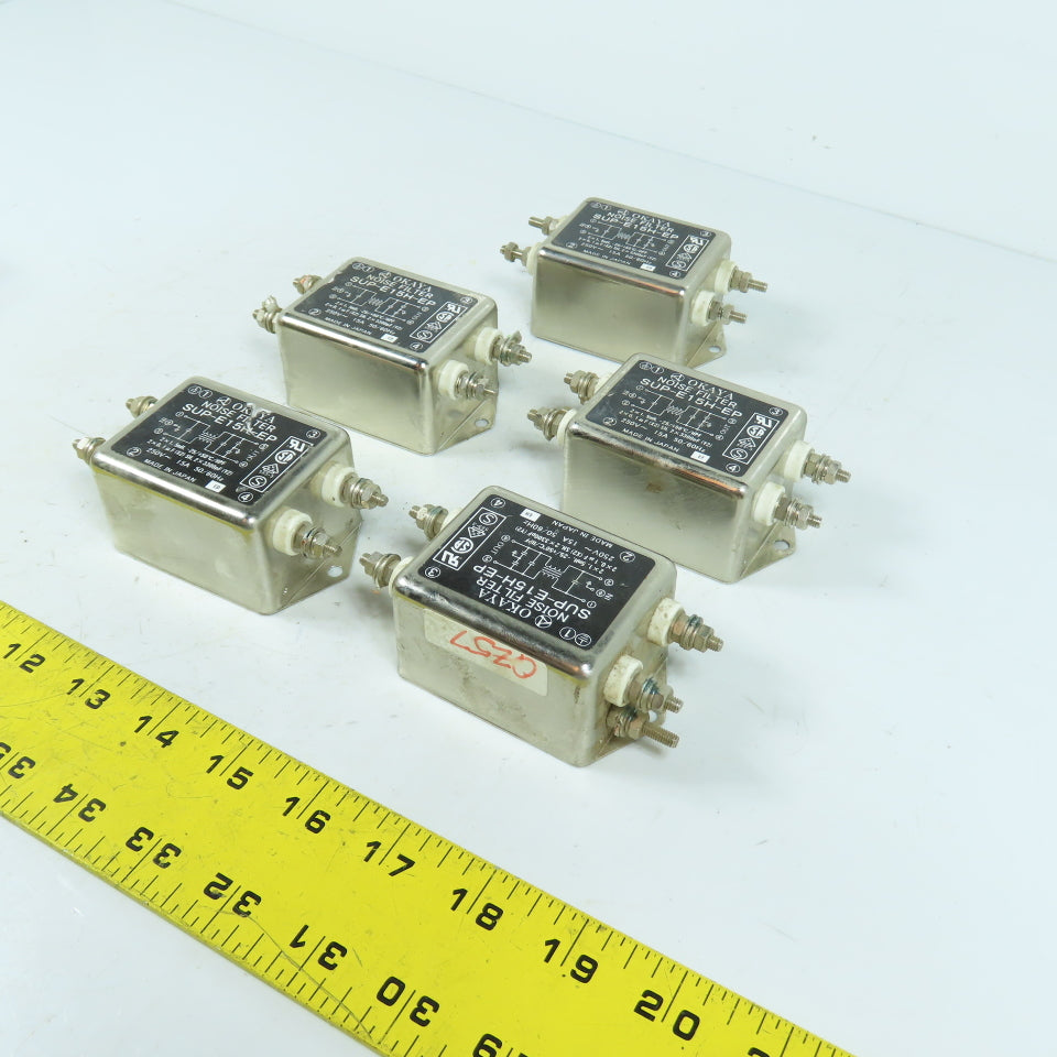 Okaya SUP-E15H-EP Noise Filter 250V 15A 50/60Hz Lot Of 5