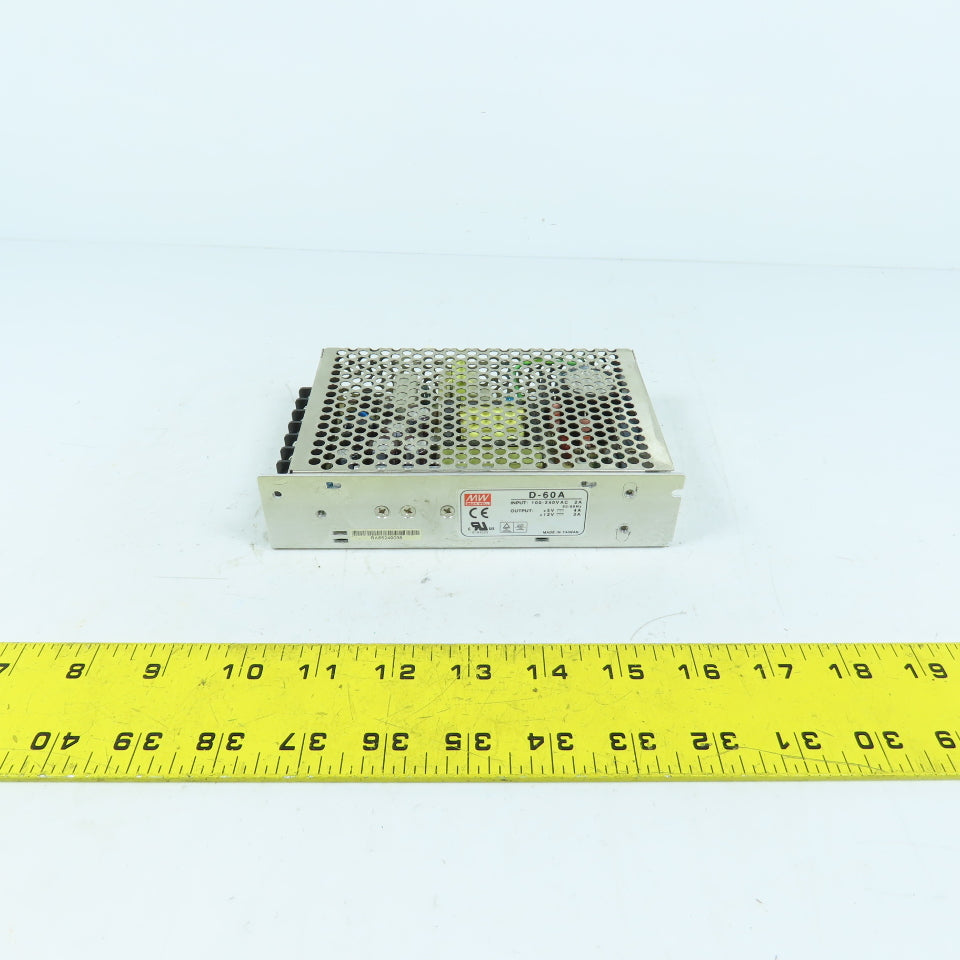 Mean Well D-60A Switching Power Supply 60W Dual Output 5V 4A 12V 3A