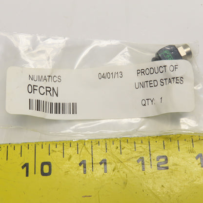 Numatics 0FCRN 10/32" UNF Male Female Swivel Flow Control Elbow 90° Lot Of 2