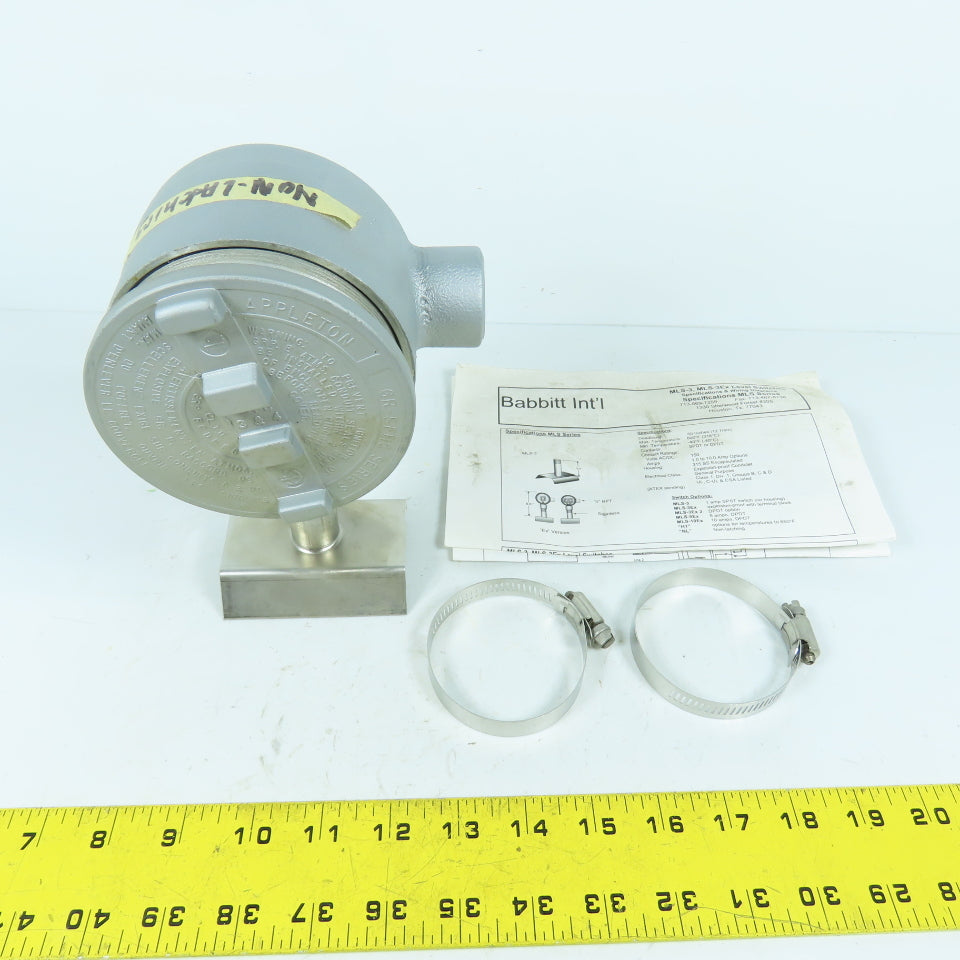 Babbitt International MLS-3EX Explosion Proof Magnetic Level Switch No ...