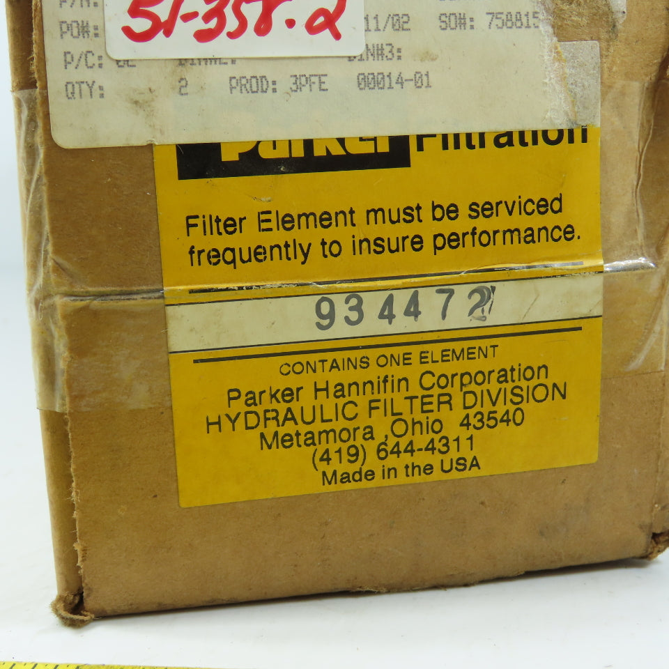 Parker 213772 934472 Hydraulic Filter Element