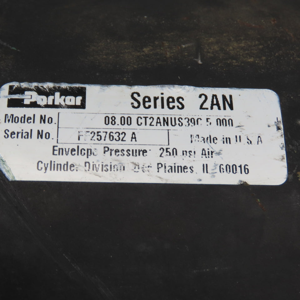 Parker 08.00 CT2ANUS39C 8" Bore 3-Position Duplex Air Cylinder 4" & 5" Stroke