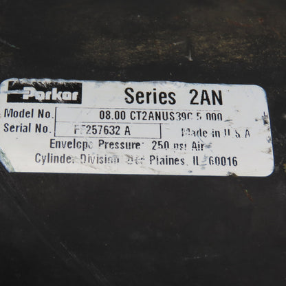Parker 08.00 CT2ANUS39C 8" Bore 3-Position Duplex Air Cylinder 4" & 5" Stroke