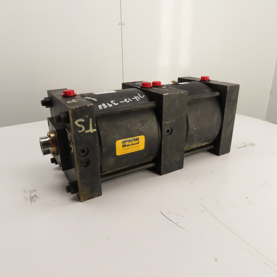 Parker 08.00 CT2ANUS39C 8" Bore 3-Position Duplex Air Cylinder 4" & 5" Stroke