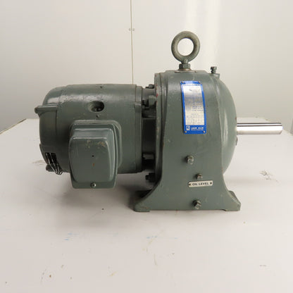 Louis Allis 1P33/544 Inline Gearmotor 3HP 100RPM Output 17.1 Ratio 230/460V 3PH