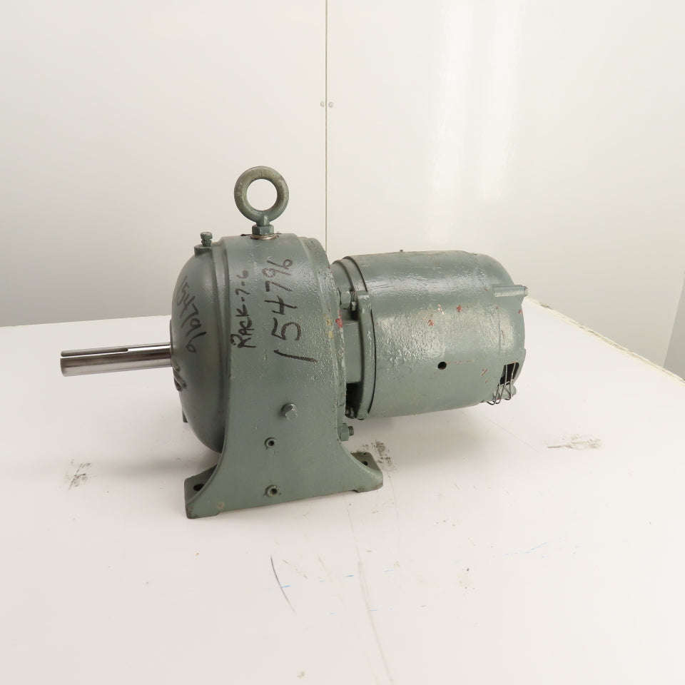 Louis Allis 1P33/544 Inline Gearmotor 3HP 100RPM Output 17.1 Ratio 230/460V 3PH