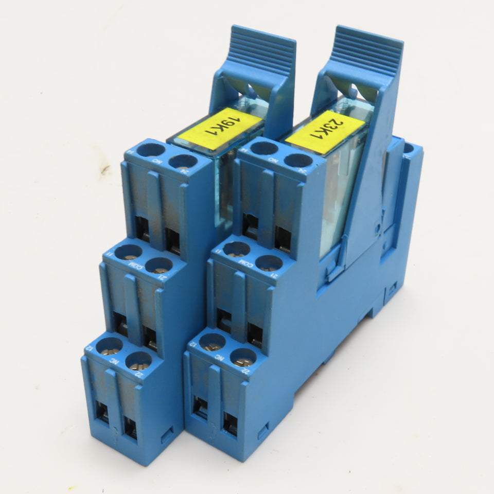 Finder 95.95.1 Type 40.52 Relay Module 240V & Socket Base Lot Of 2