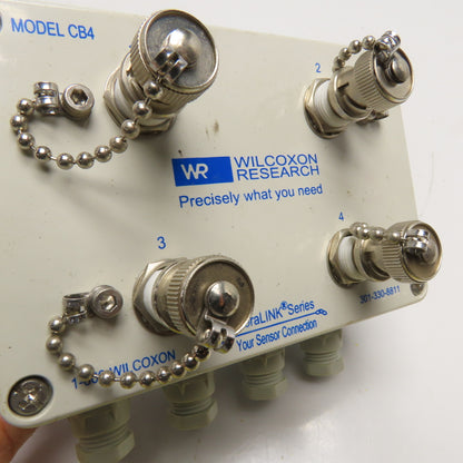 Wilcoxon Research CB4 4 Channel BNC Accelerometer Junction Box