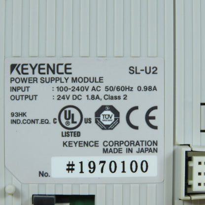 Keyence SL-U2 Power Supply Module 24VDC 1.8A