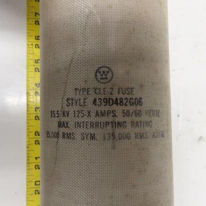 Westinghouse 439D482G06 Type CLE-2 Current Limiting Fuse 15.5kV 125X Amps