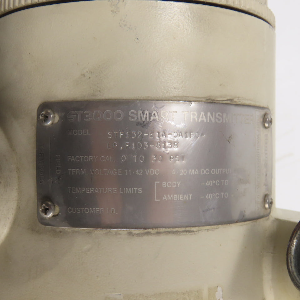 Honeywell STF132-E1A-0A1F0-LP,F1D3-8138 ST3000 Smart Transmitter 11-42VDC