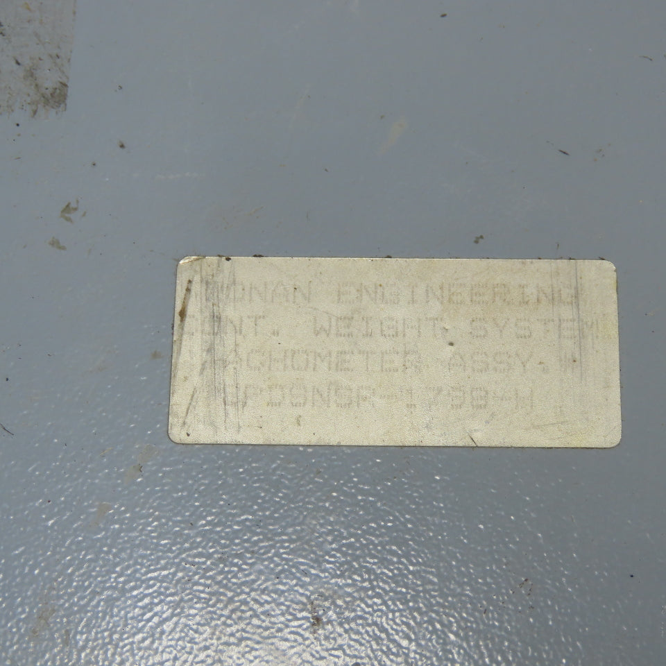 Ronan UPDONSR-17984-11 Cont. Weight System Tachometer Assembly Belt Driven