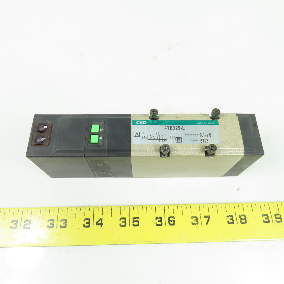 CKD 4TB329-L Solenoid Valve DC 24V Coil 0.1-1.0 Mpa