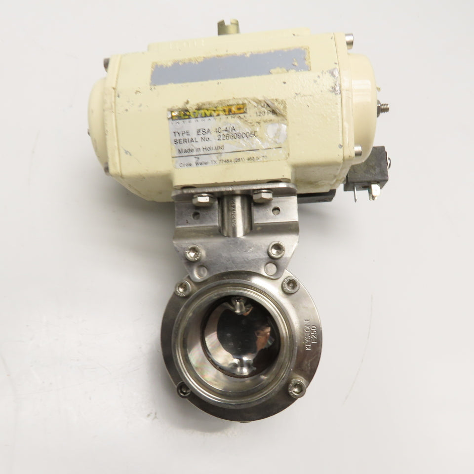 El-O-Matic ESA-40-4/A 2" Tri Clamp Sanitary Butterfly Valve Actuator 24VDC Coil