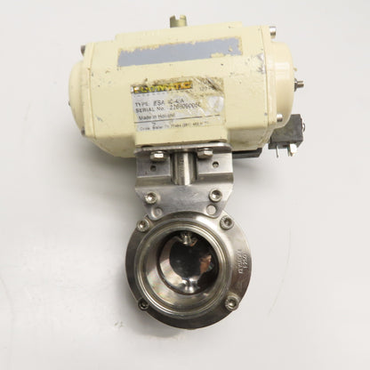 El-O-Matic ESA-40-4/A 2" Tri Clamp Sanitary Butterfly Valve Actuator 24VDC Coil