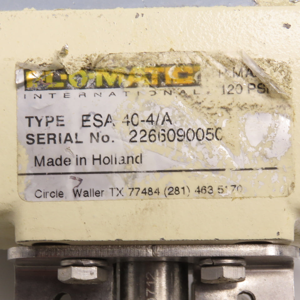 El-O-Matic ESA-40-4/A 2" Tri Clamp Sanitary Butterfly Valve Actuator 24VDC Coil