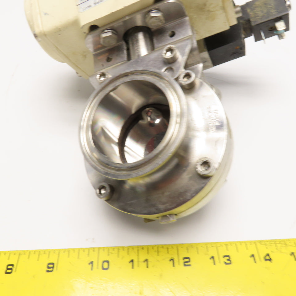 El-O-Matic ESA-40-4/A 2" Tri Clamp Sanitary Butterfly Valve Actuator 24VDC Coil