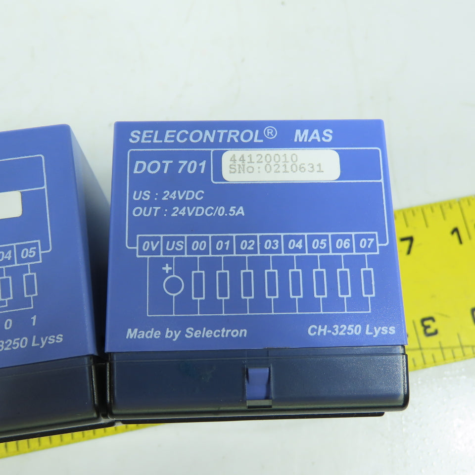 Selectron CPU 724 L Selecontrol MAS PLC CPU Rev A + DOT 701 Module