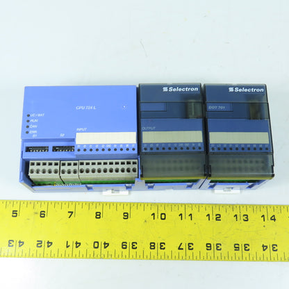 Selectron CPU 724 L Selecontrol MAS PLC CPU Rev A + DOT 701 Module