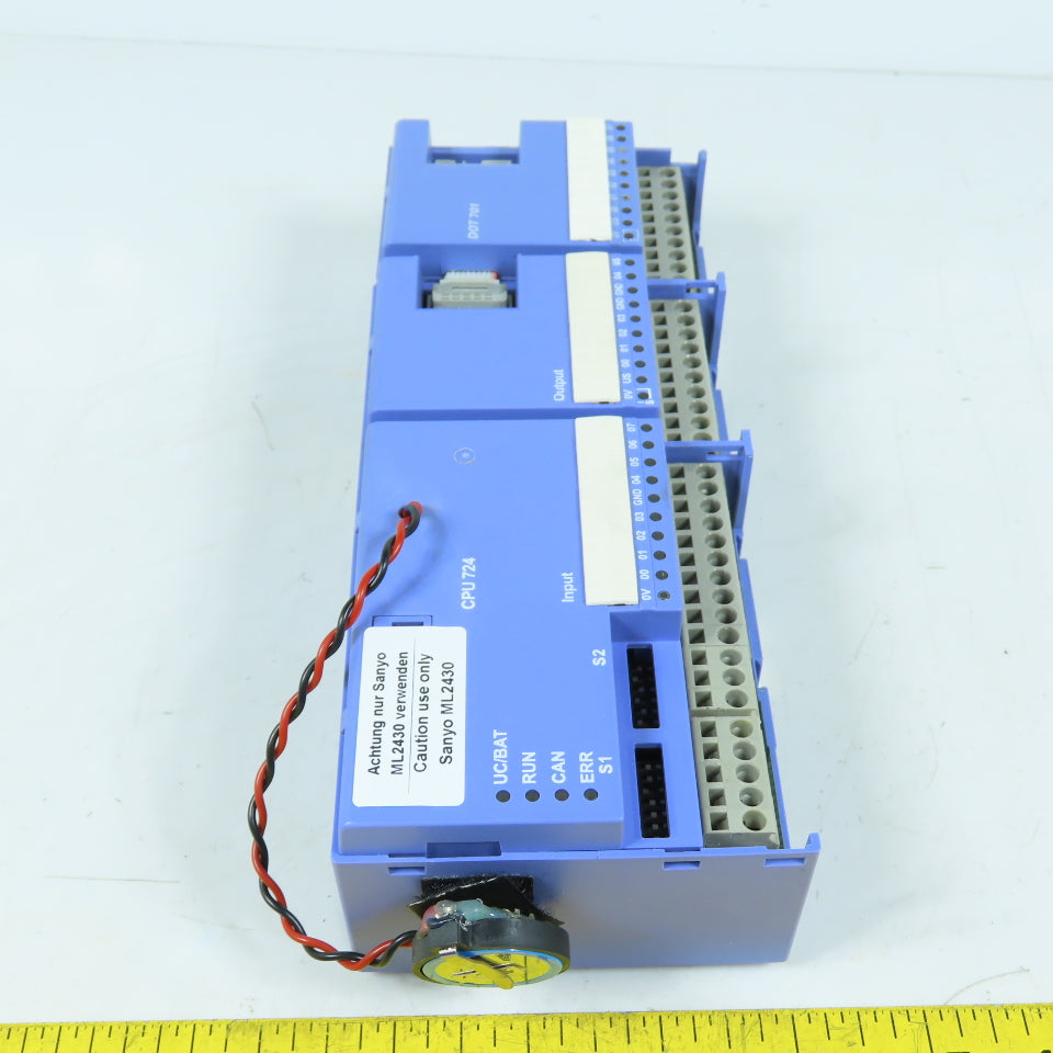Selectron CPU 724 Selecontrol MAS PLC Controller Rev B + DOT 701 Module 24VDC