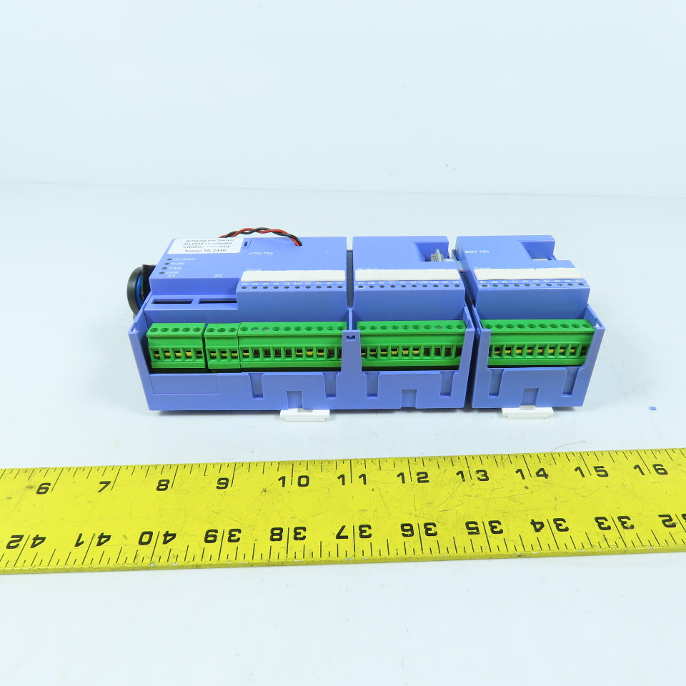 Selectron CPU 724 PLC Processor Module Rev D + DOT 701 Digital Output ...
