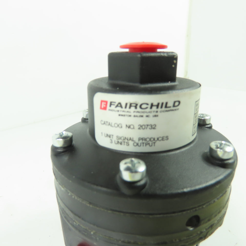 Fairchild 20732 Pneumatic Volume Booster 1:3 Ratio 250 PSI Max Supply