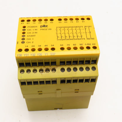 Pilz PNOZ X9 774605 2 Channel Safety Relay 120VAC 24VDC 7n/o 2n/c