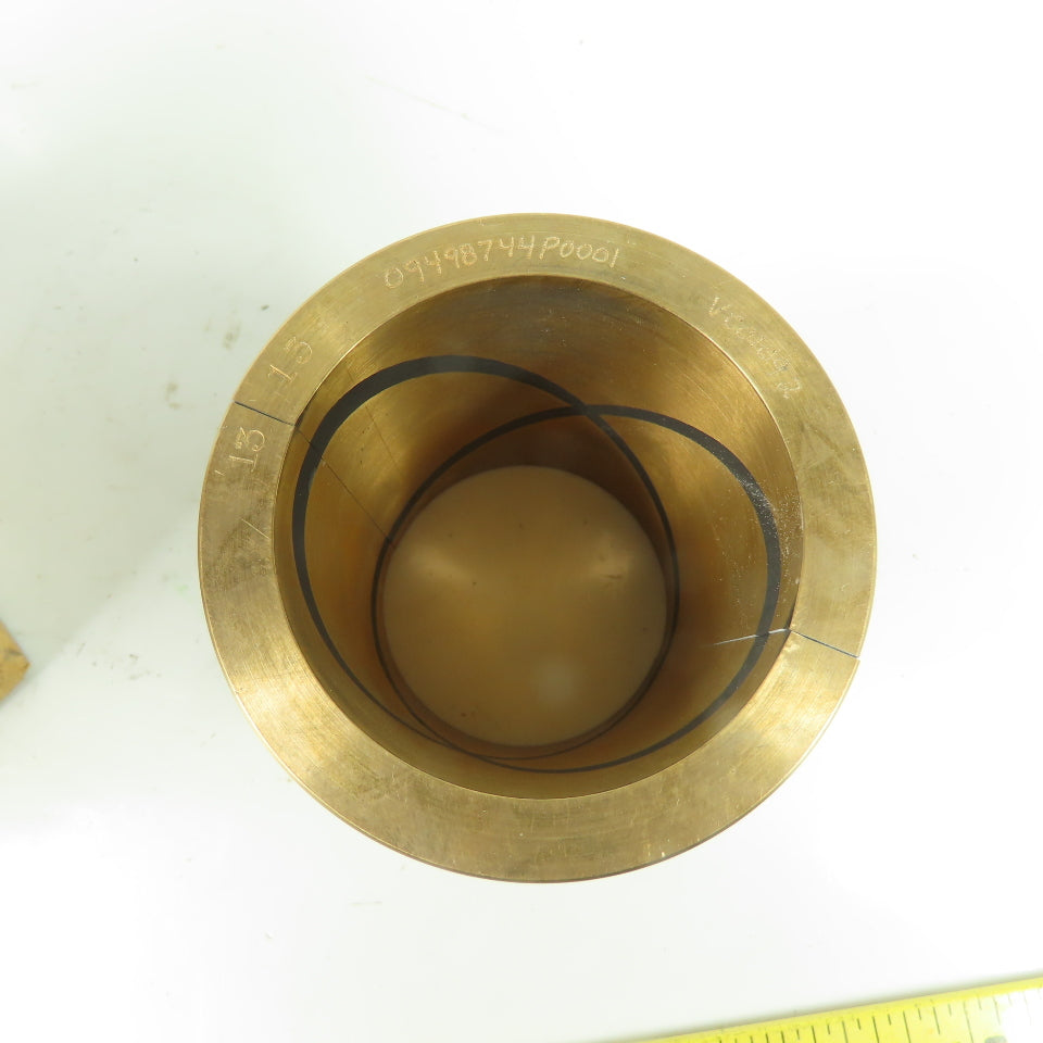 General Electric 09498744P0001 Split Flanged Bronze Bushing 3-3/4" OAL