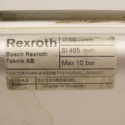 Rexroth 5232060930 Pneumatic Cylinder 50mm Bore 465mm Stroke 10 Bar