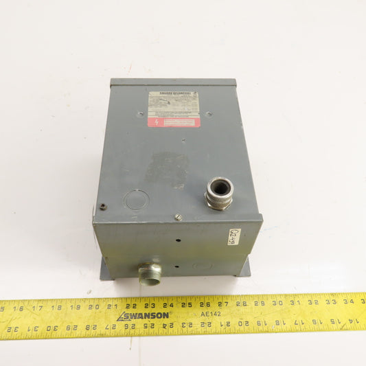Square D 2S1F 2KVA 1Ph Dry Type Transformer 240x480V Pri 120/240V Sec