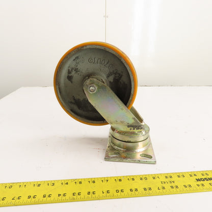 Caster Connection 51-2247 8" x 2" Swivel Caster Wheel Poly on Iron Heavy Duty