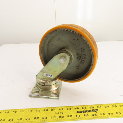 Caster Connection 51-2247 8" x 2" Swivel Caster Wheel Poly on Iron Heavy Duty
