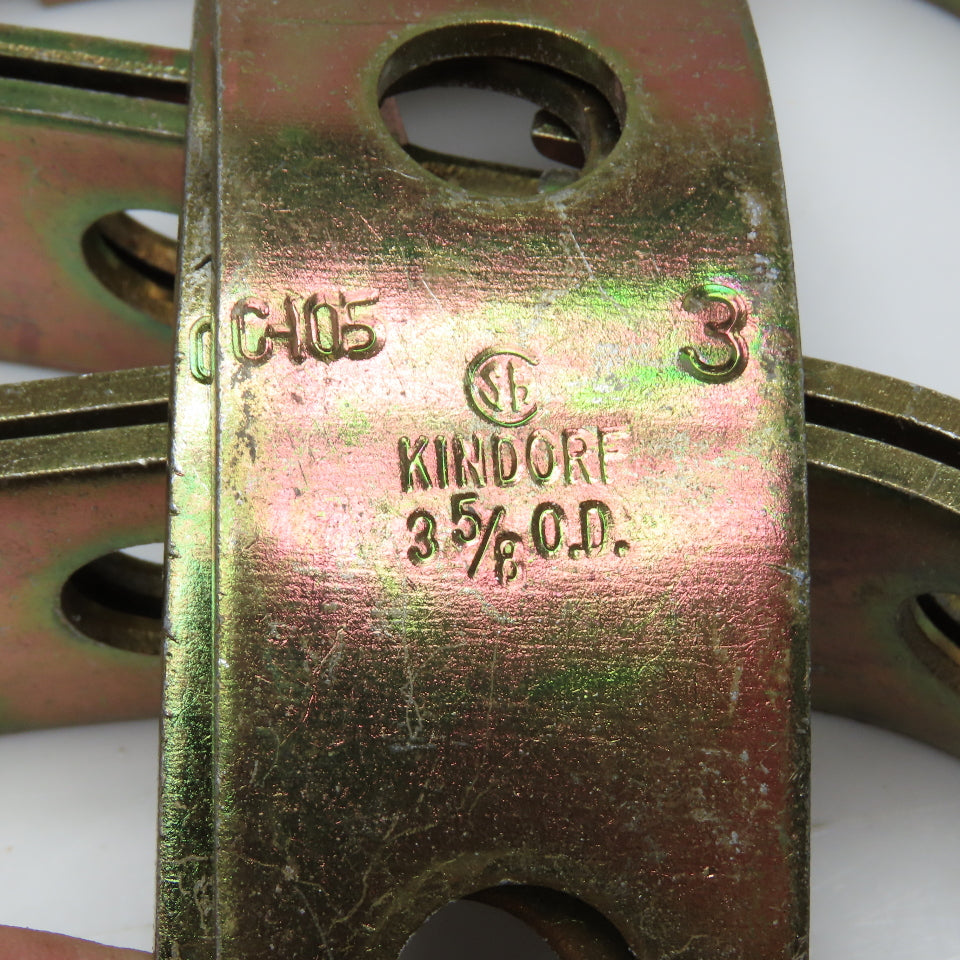 Kindorf C-105 3-5/8" OD Rigid IMC Conduit Strut Clamp Lot Of 5