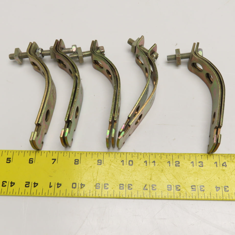 Kindorf C-105 3-5/8" OD Rigid IMC Conduit Strut Clamp Lot Of 5