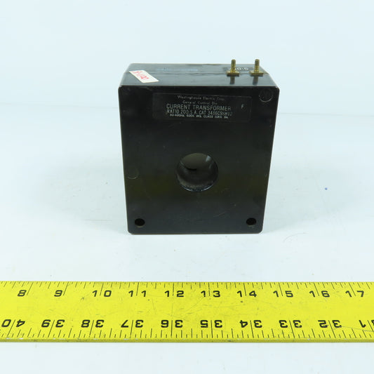 Westinghouse 3486C98H12 Current Transformer 200:5 Ratio 600V 50-400Hz