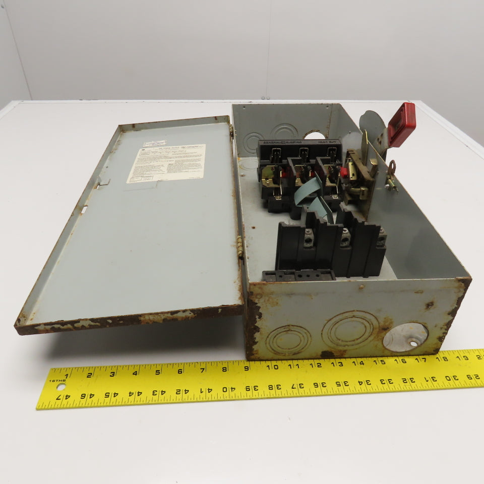 General Electric TH3363 100A 600V Fuses Safety Disconnect Switch