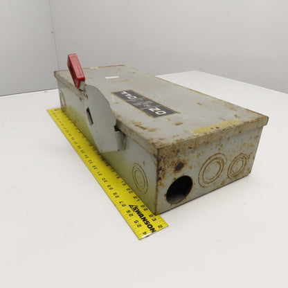 General Electric TH3363 100A 600V Fuses Safety Disconnect Switch
