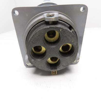 Russellstoll 7144WR 250V/600VAC 200A 4P 4W Reverse Service Receptacle