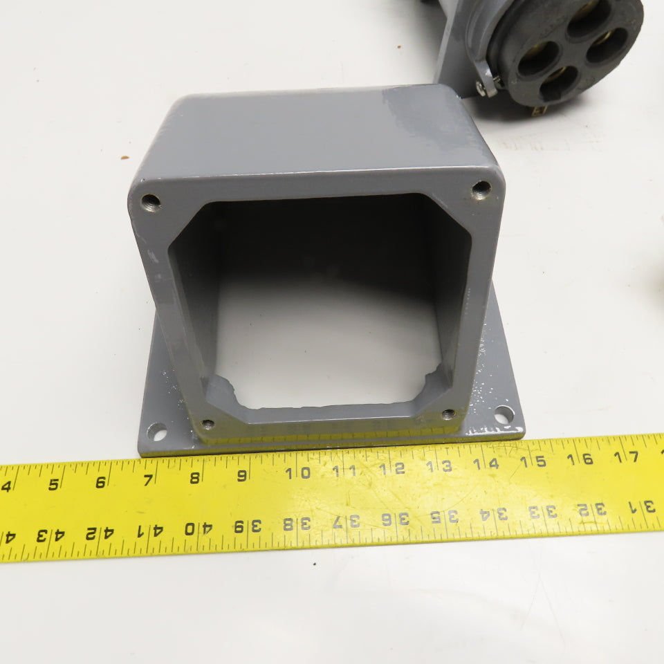 Russellstoll 7144WR 250V/600VAC 200A 4P 4W Reverse Service Receptacle