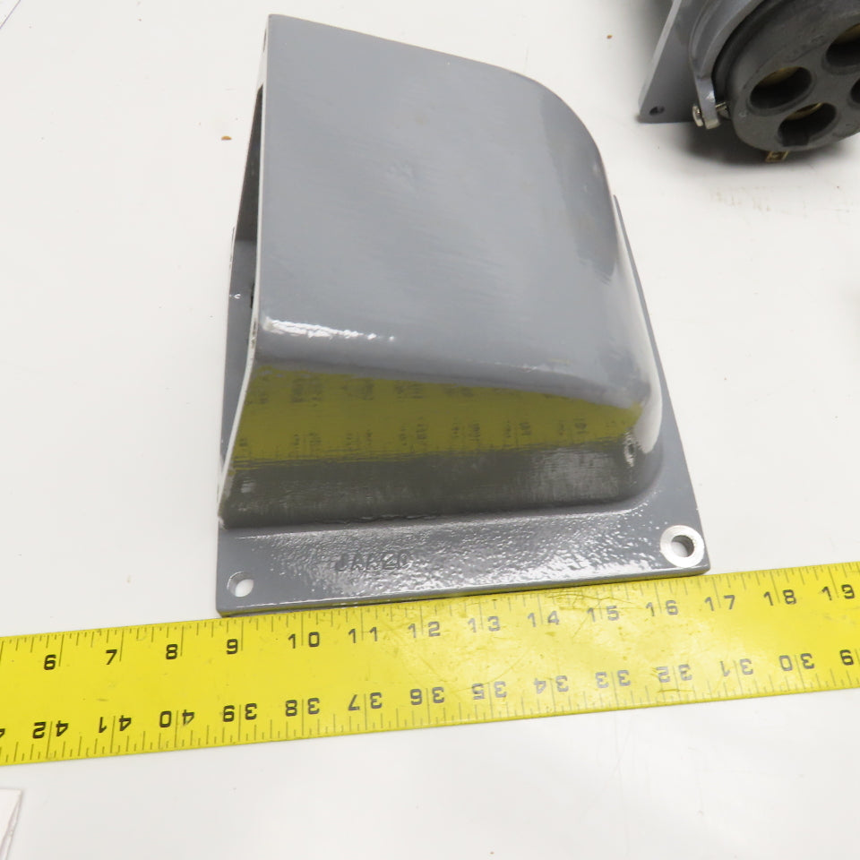 Russellstoll 7144WR 250V/600VAC 200A 4P 4W Reverse Service Receptacle