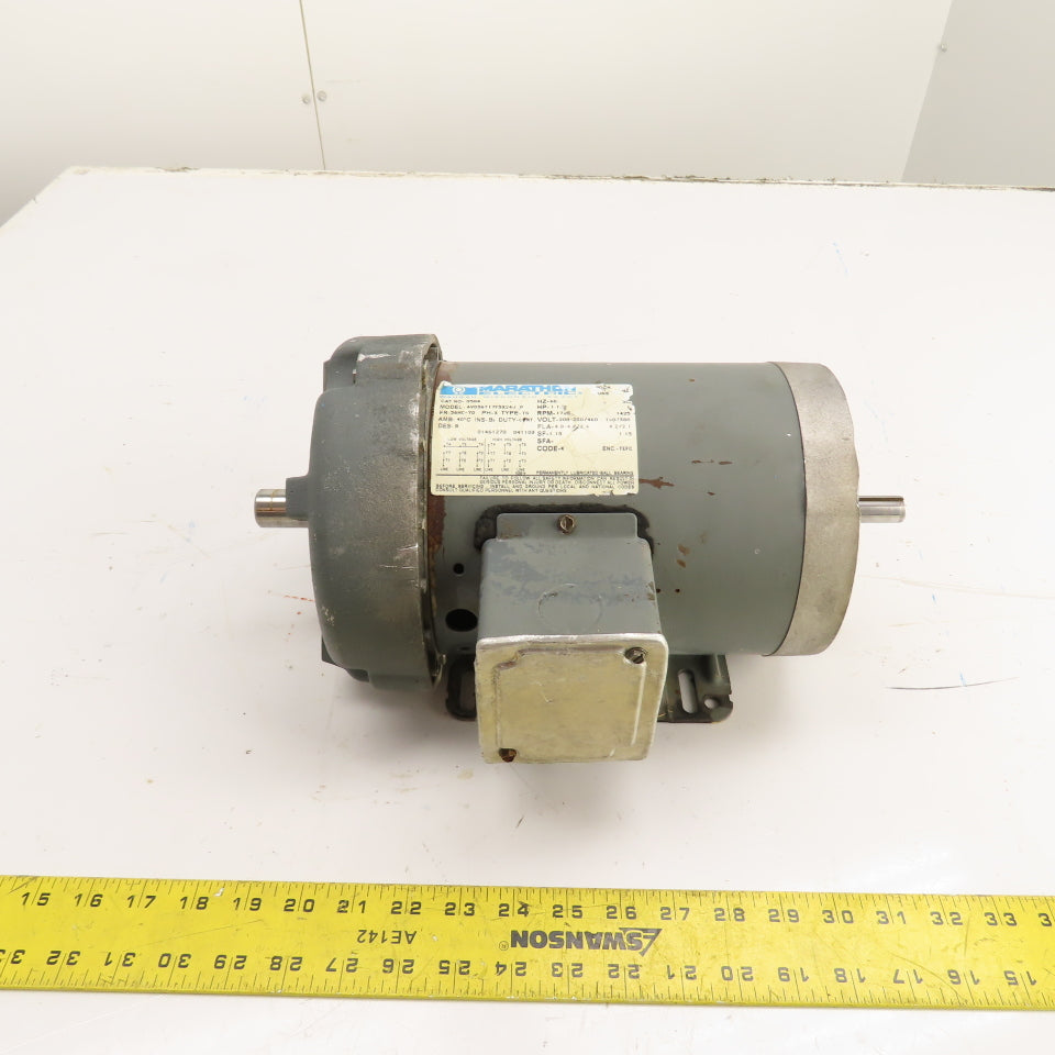 Marathon AVD56T17F5324J P 1-1/2HP Electric Motor 208-230/460V 56HC Fr 1725RPM